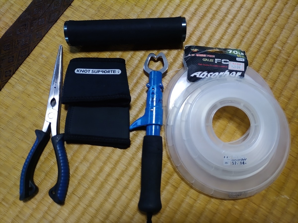 ショアジギング道具 & リーダー3種類