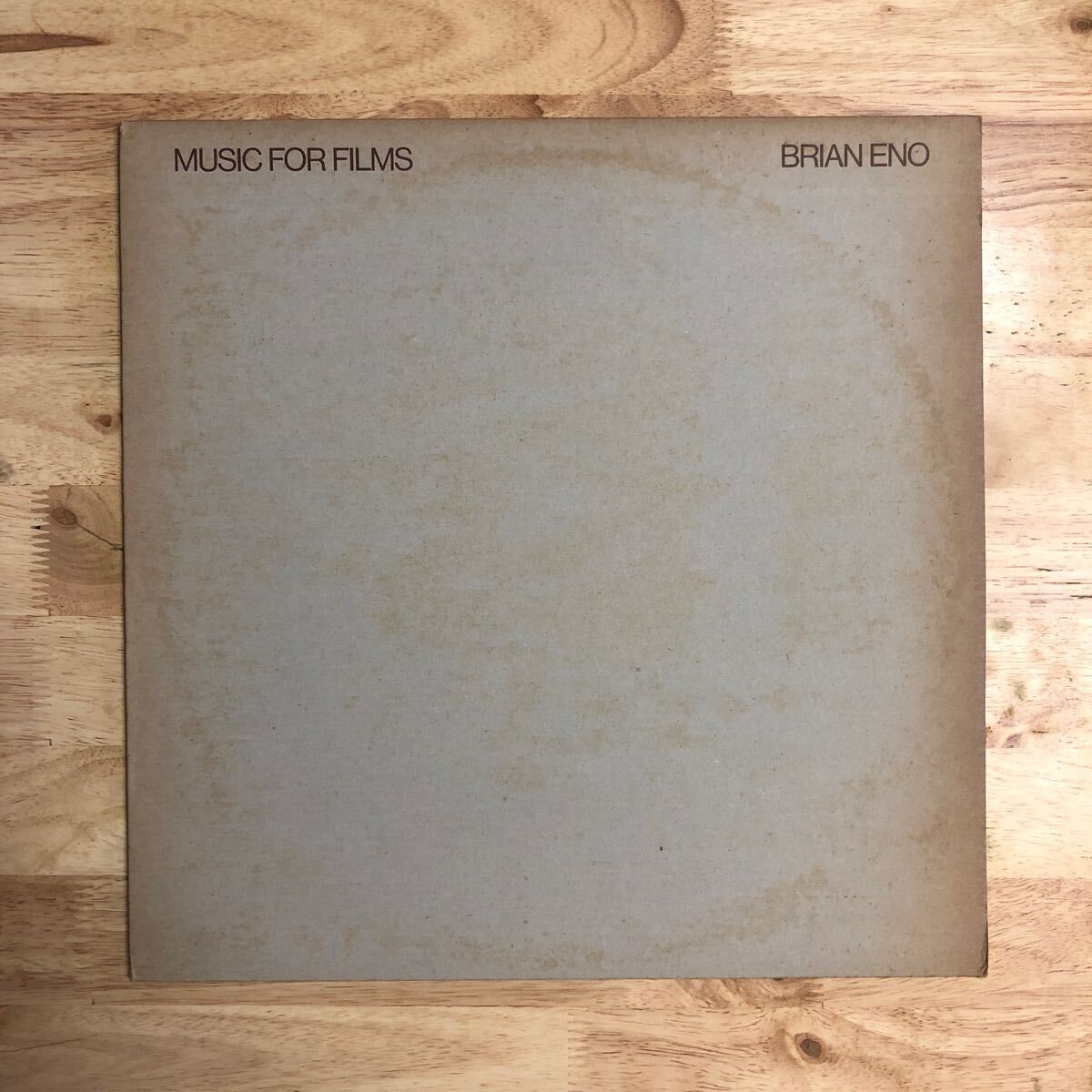 LP 現在もアンビエント作家へ影響を与え続けている名作 Fred Frith & Robert Fripp参加 BRIAN ENO/MUSIC FOR FILMS[UKオリジナル:'78PRESS]