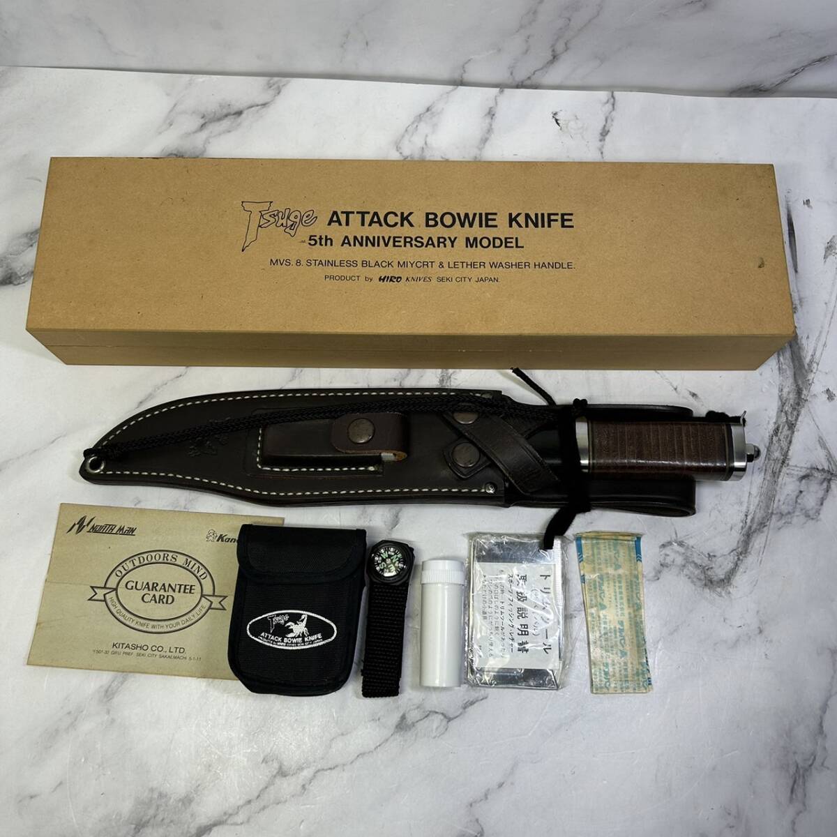 828同梱NG Tsuge ATTACK BOWIE 5th ANNIVERSARY HIRO KNIVES 828同梱NG Tsuge ATTACK BOWIE 5th ANNIVERSARY HIRO KNIVES