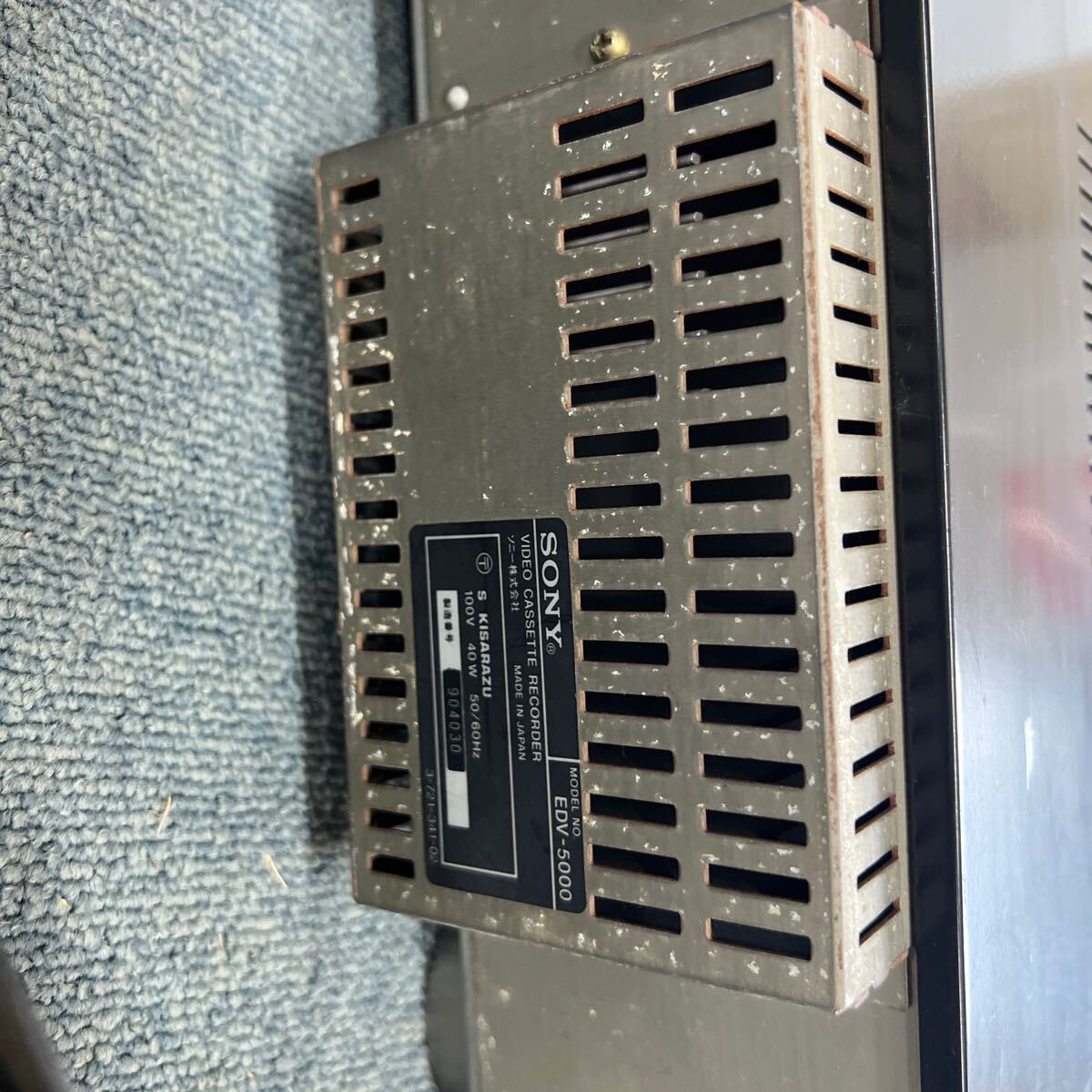 TONO☆ 高級EDベータハイファイビデオデッキ EDV-5000 SONY TONO☆ 高級EDベータハイファイビデオデッキ EDV-5000 SONY