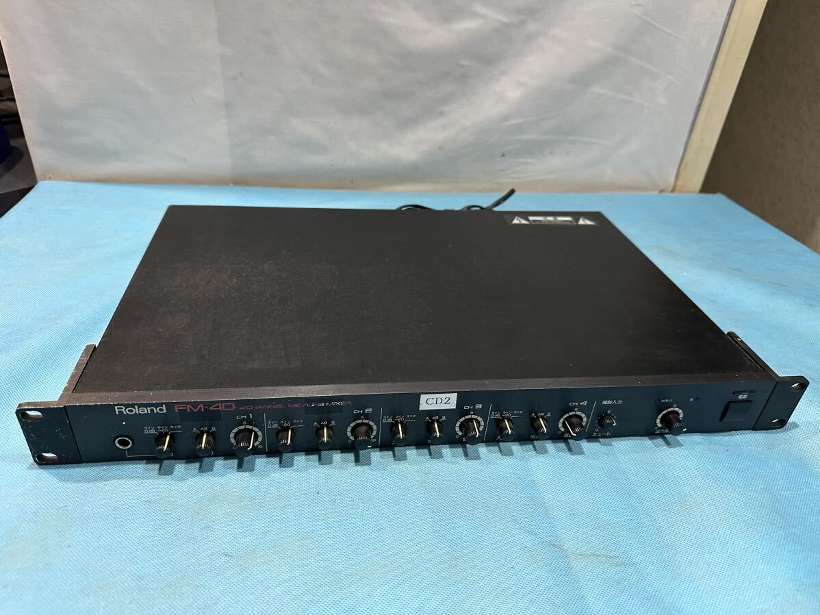 ☆■Roland■1U/4チャンネルマイク-ラインミキサー■FM-40！100サイズ発送 ローランド