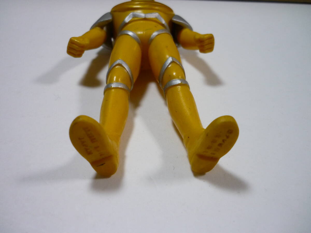 [管00]【送料無料】ソフビ ゴールドプラチナム 1994 約16cm ブルースワット 特撮 フィギュア 人形 バンダイ メタルヒーローシリーズ