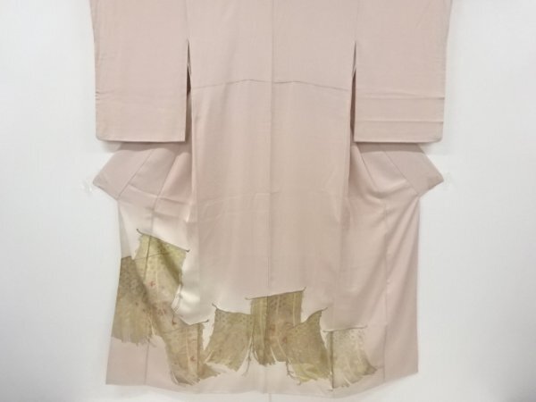 ys7104408; 箔置き几帳模様色留袖【リサイクル】【着】 女性和服 ys7104408; 箔置き几帳模様色留袖【リサイクル】【着】 女性和服