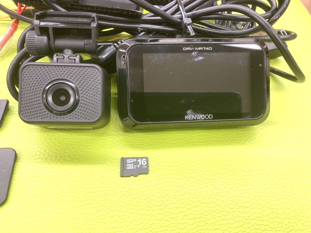ドライブレコーダーKENWOOD DRV-MR740 + CA-DR150 美品 KENWOOD DRV-MR740 ドライブレコーダー & CA-DR150