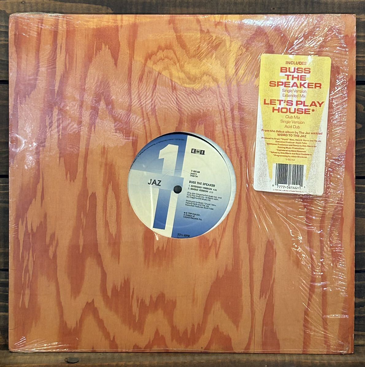 US盤 JAZ / Buss The Speaker (12') Let's Play House THE JAZ シュリンク　美盤　JAMES BROWN ネタ　V-56144