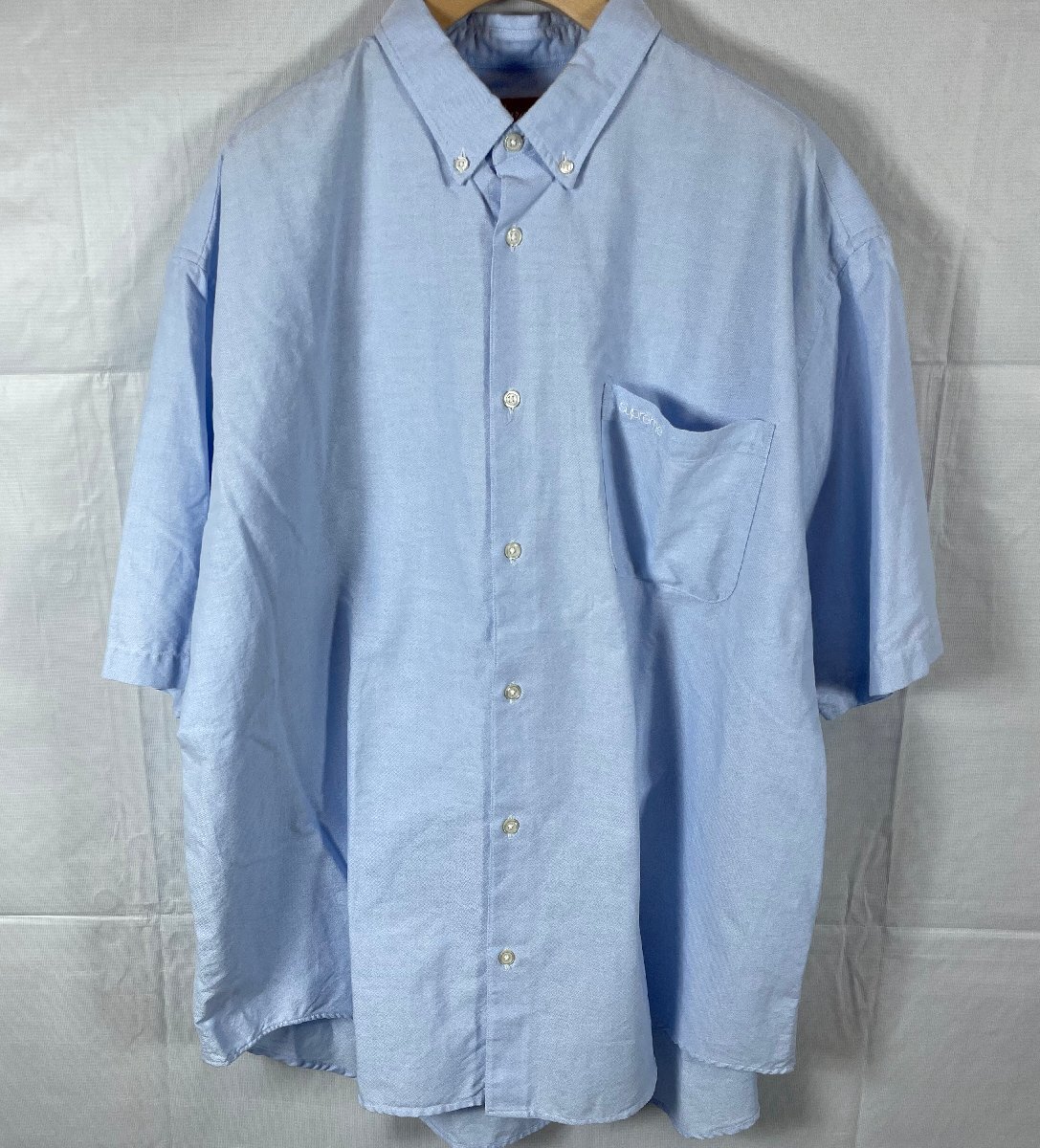 Supreme シュプリーム Loose Fit Oxford Shirt 半袖シャツ サイズ:XL ルーズフィット オックスフォードシャツ☆良品☆[663-0812-O3]