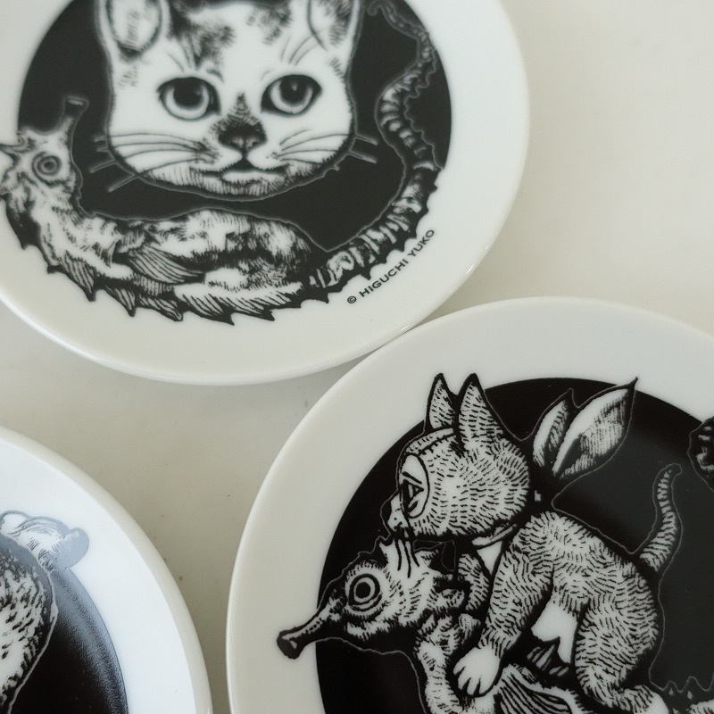 美品】ヒグチユウコ *ノベルティ 豆皿 辰 4枚セット*食器お皿