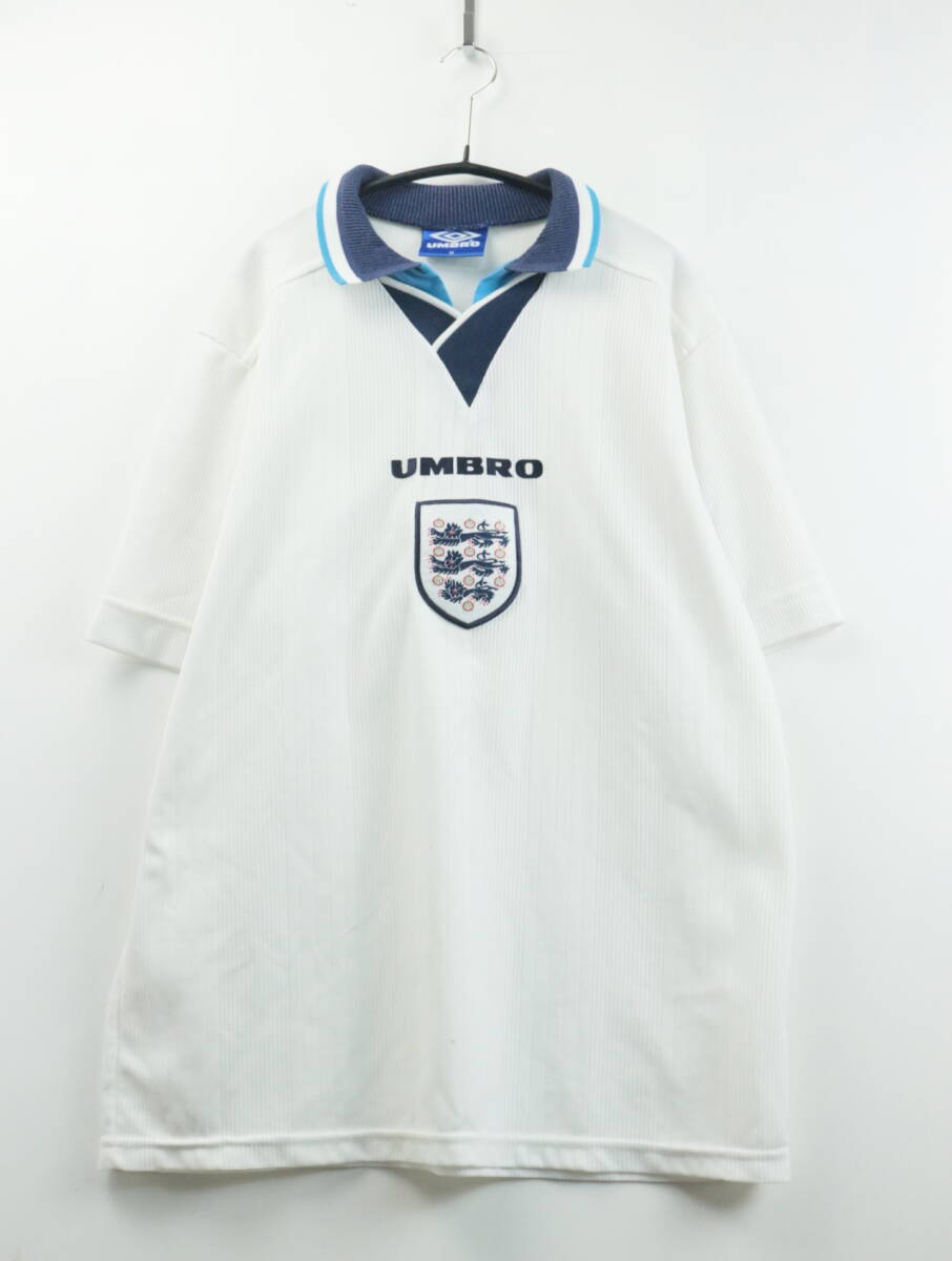 E85/96’/90S/UMBRO/アンブロ/イングランド製/イングランド代表/サッカー/レプリカ/ゲームシャツ/ユニフォーム/メンズ/ユーロ/M相当/ホーム