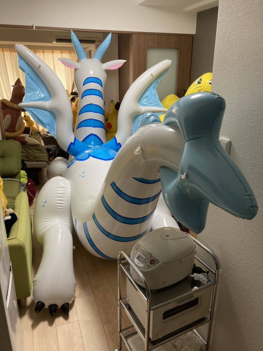 レア IW製 巨大なフリュードラゴンの空気ビニール人形 白 ツヤ レア IW製 巨大なフリュードラゴンの空気ビニール人形 白 ツヤ