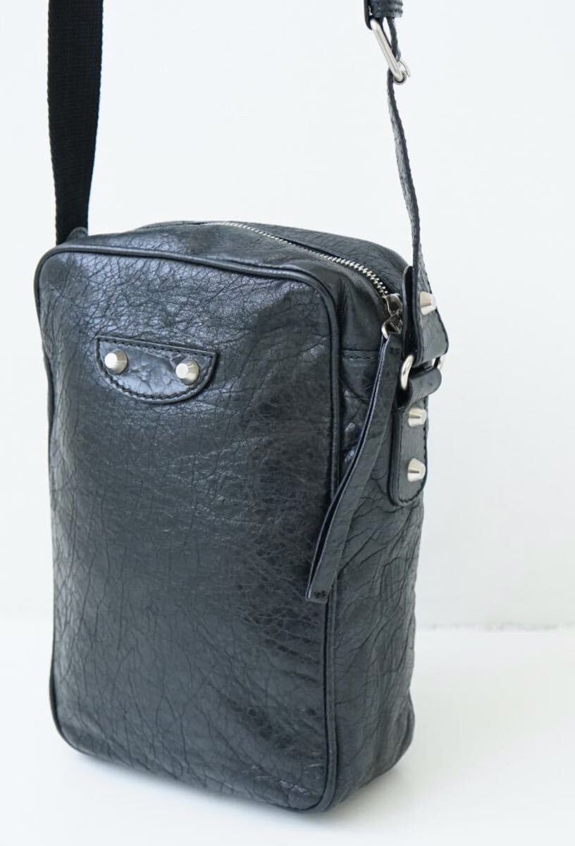 BALENCIAGA バレンシアガ レザーショルダーバッグ レザークロス BALENCIAGA バレンシアガ レザーショルダーバッグ レザークロス