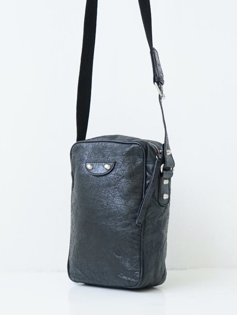 BALENCIAGA バレンシアガ レザーショルダーバッグ レザークロス BALENCIAGA バレンシアガ レザーショルダーバッグ レザークロス