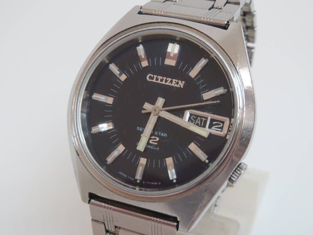 (a-3)　CITIZEN　シチズン　セブンスター V2　4-770706 Y　自動巻き　メンズ時計