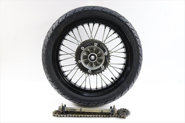 1円スタート:KDX250SR[04社外後　17インチモタード　リアホイール]｝F