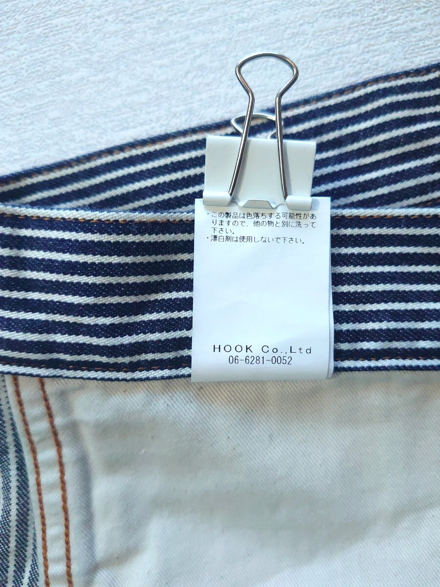 新品未使用【40】lot:RNB-1127/KOJIMA GENES-児島ジーンズ/インディゴデニム/ヒッコリーカーゴパンツ/ワークパンツ_画像9