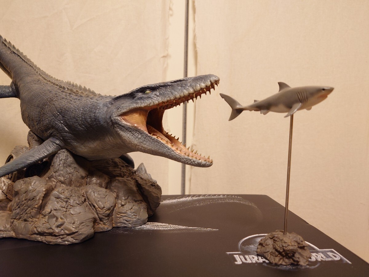 【開封品】 W-dragon ジュラシック・ワールド モササウルス 1/35 スタチュー 塗装済み完成品 JURASSIC WORLD ジュラシック・パーク