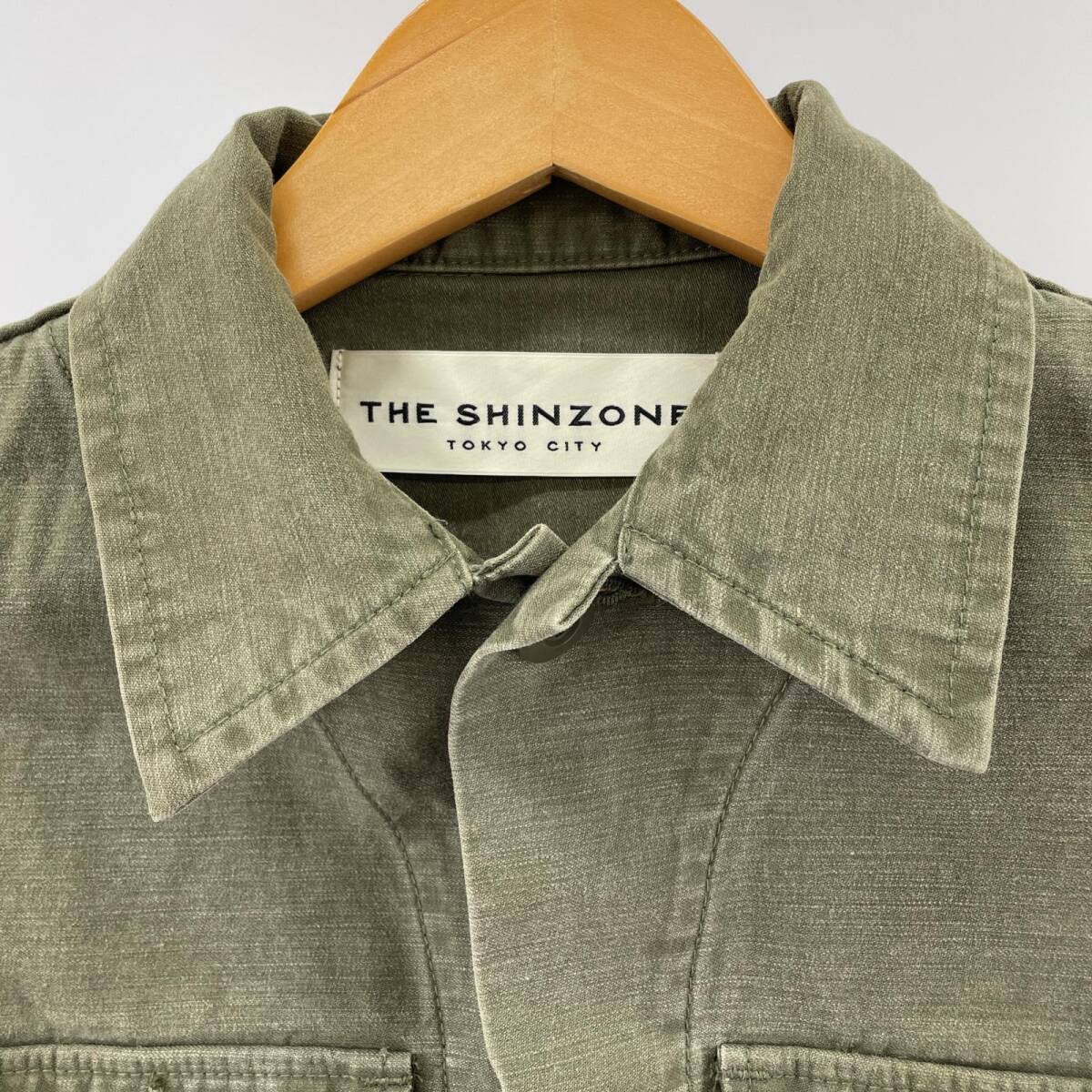 THE SHINZONE ザ シンゾーン ミリタリー ジャケット size34/カーキ