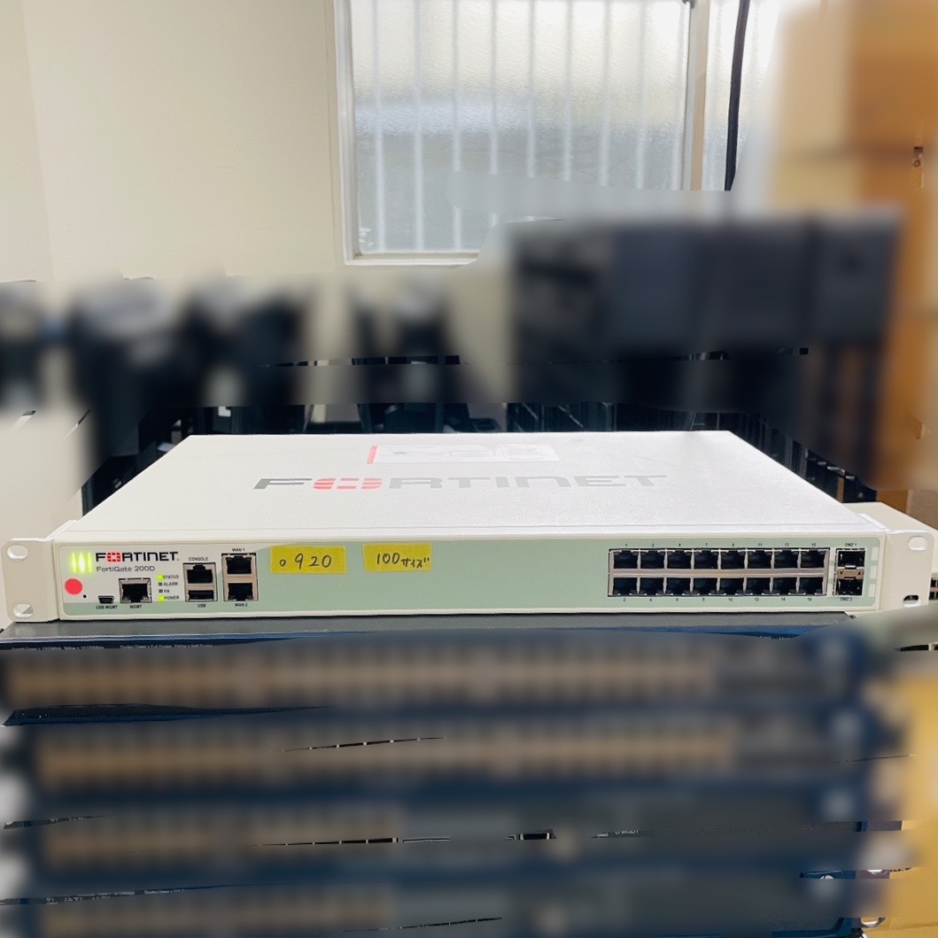 〇920 通電OK FORTINET FG-200D FortiGate-200D 統合型 〇920 通電OK FORTINET FG-200D FortiGate-200D 統合型