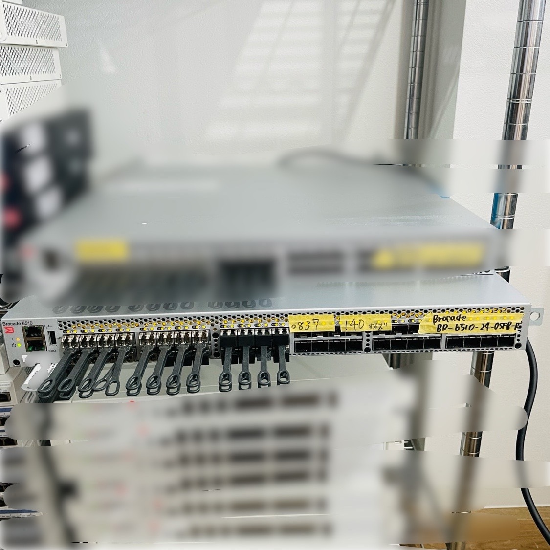 〇837 通電OK Brocade BR-6510-24-0SFP-R FC Gen 5 ファイバー 〇837 通電OK Brocade BR-6510-24-0SFP-R FC Gen 5 ファイバー