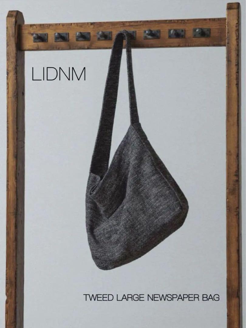 LIDNM TWEED LARGE NEWSPAPER BAG LIDNM TWEED LARGE NEWSPAPER BAG