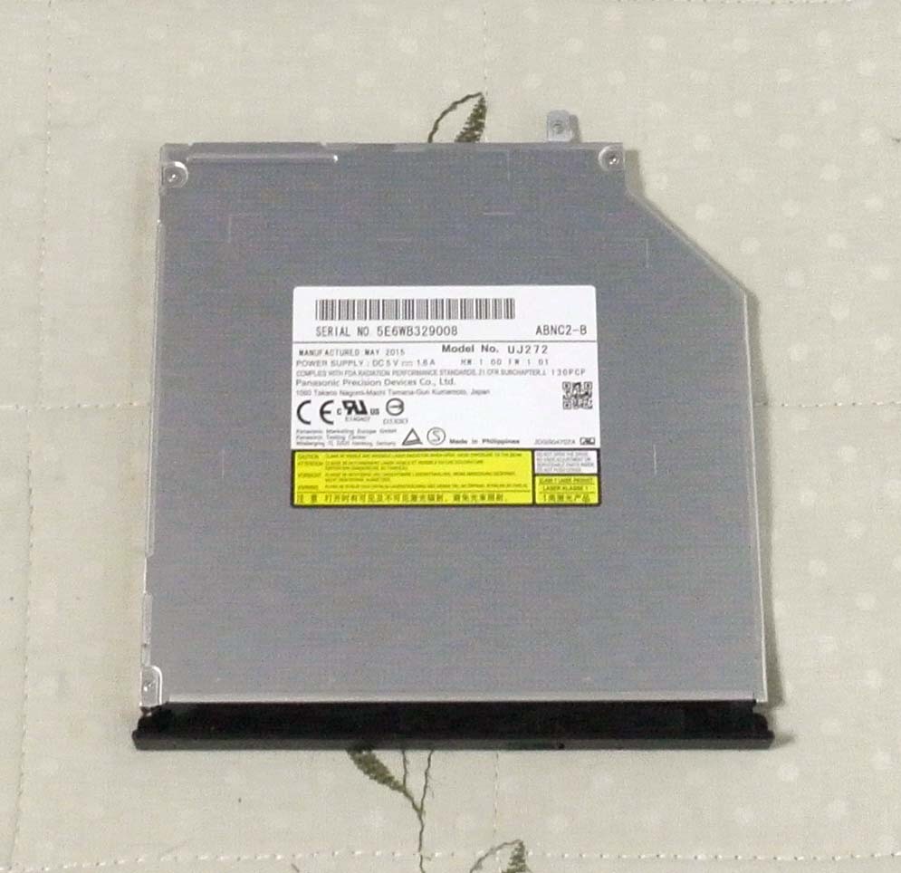 パナソニック製UJ272 9.5mmブルーレイドライブ 1台 ベゼルはNS750/B用
