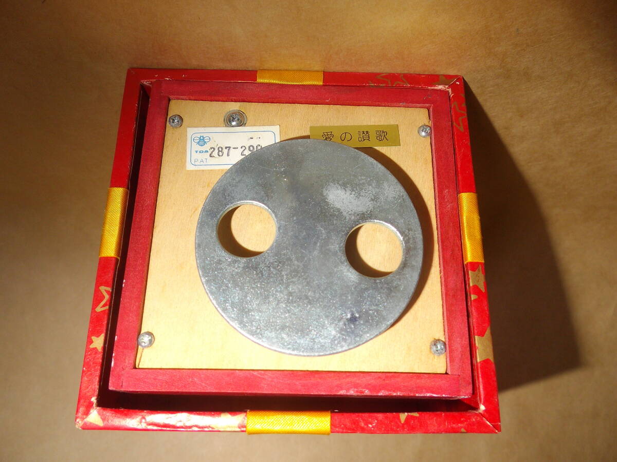 *TOA музыкальная шкатулка love. .. Showa Retro сделано в Японии *