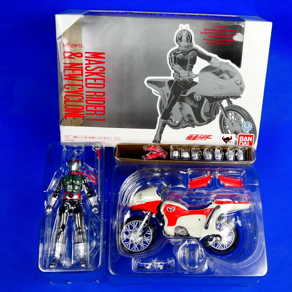 新仮面ライダー1号&新サイクロン号セット★劇中のアクションシーシをバイク共に再現★仮面ライダー★昭和ライダー★バンダイ★2014年_画像7