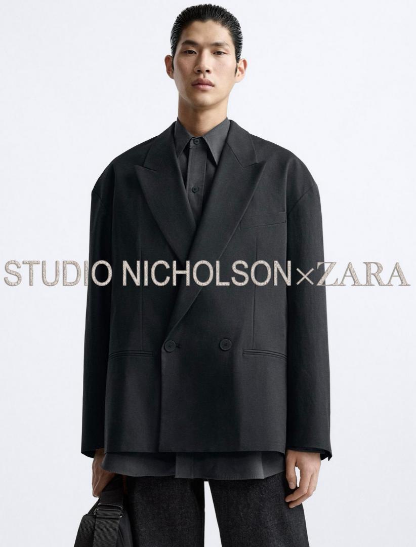 STUDIO NICHOLSON×ZARA ダブルブレスト ブレザー スタジオ STUDIO NICHOLSON×ZARA ダブルブレスト ブレザー スタジオ
