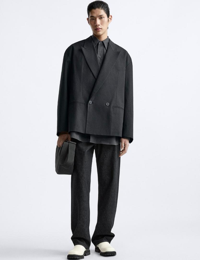 STUDIO NICHOLSON×ZARA ダブルブレスト ブレザー スタジオ STUDIO NICHOLSON×ZARA ダブルブレスト ブレザー スタジオ