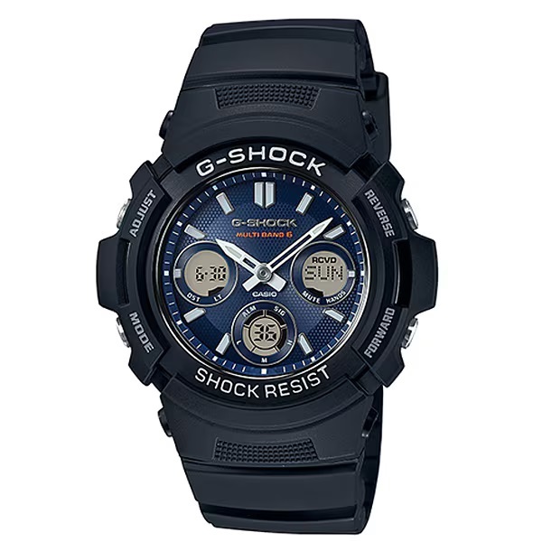 ☆送料無料★特価 新品★カシオ G-SHOCK 国内正規品 AWG-M100SB-2AJF 電波ソーラー 20気圧防水 耐衝撃 アナログ デジタル 青文字盤 腕時計