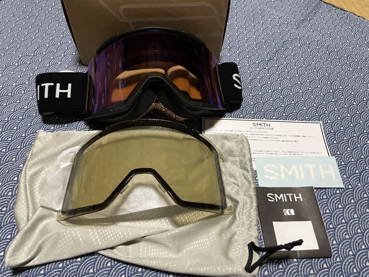 未使用品 2023-2024 SMITH SQUAD XL BLACK 調光 国内正規品 スミス 