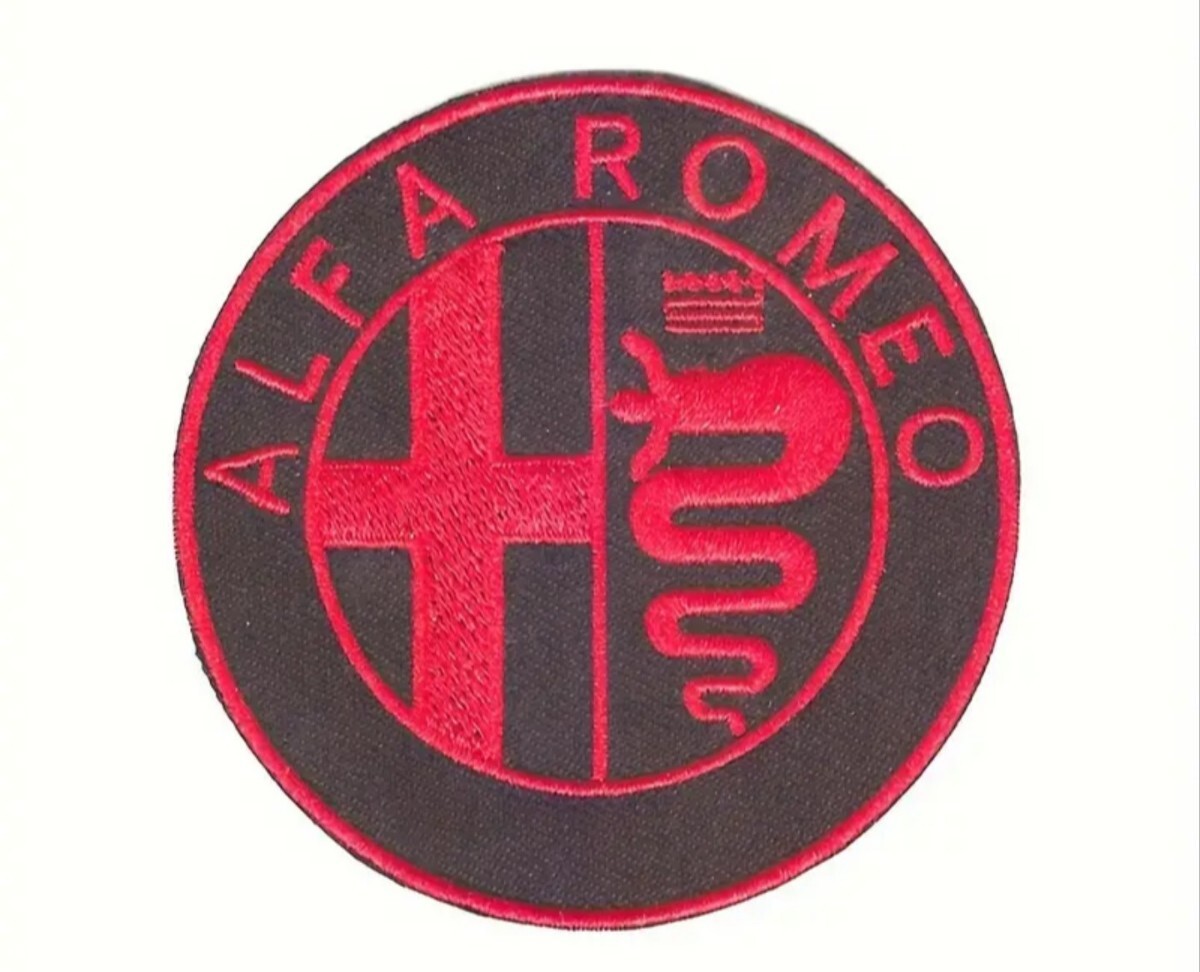 アルファロメオ Alfa Romeo 刺繍 アイロン接著 ワッペン パッチ