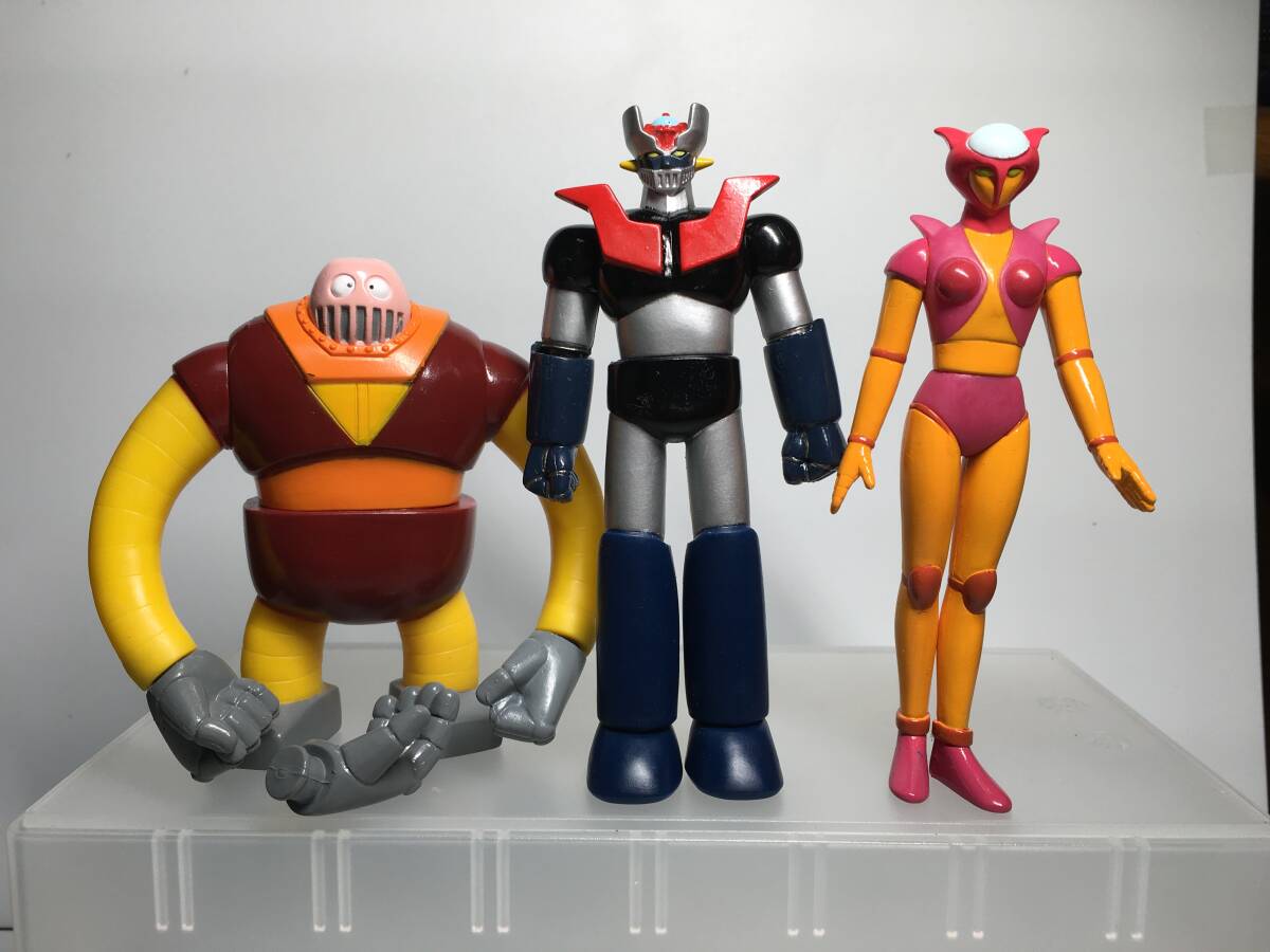 マジンガーＺ　ソフビフィギュア3点　マジンガーＺ　ボスボロット　アフロダイＡ　永井豪　ソフビ道ＤＸ
