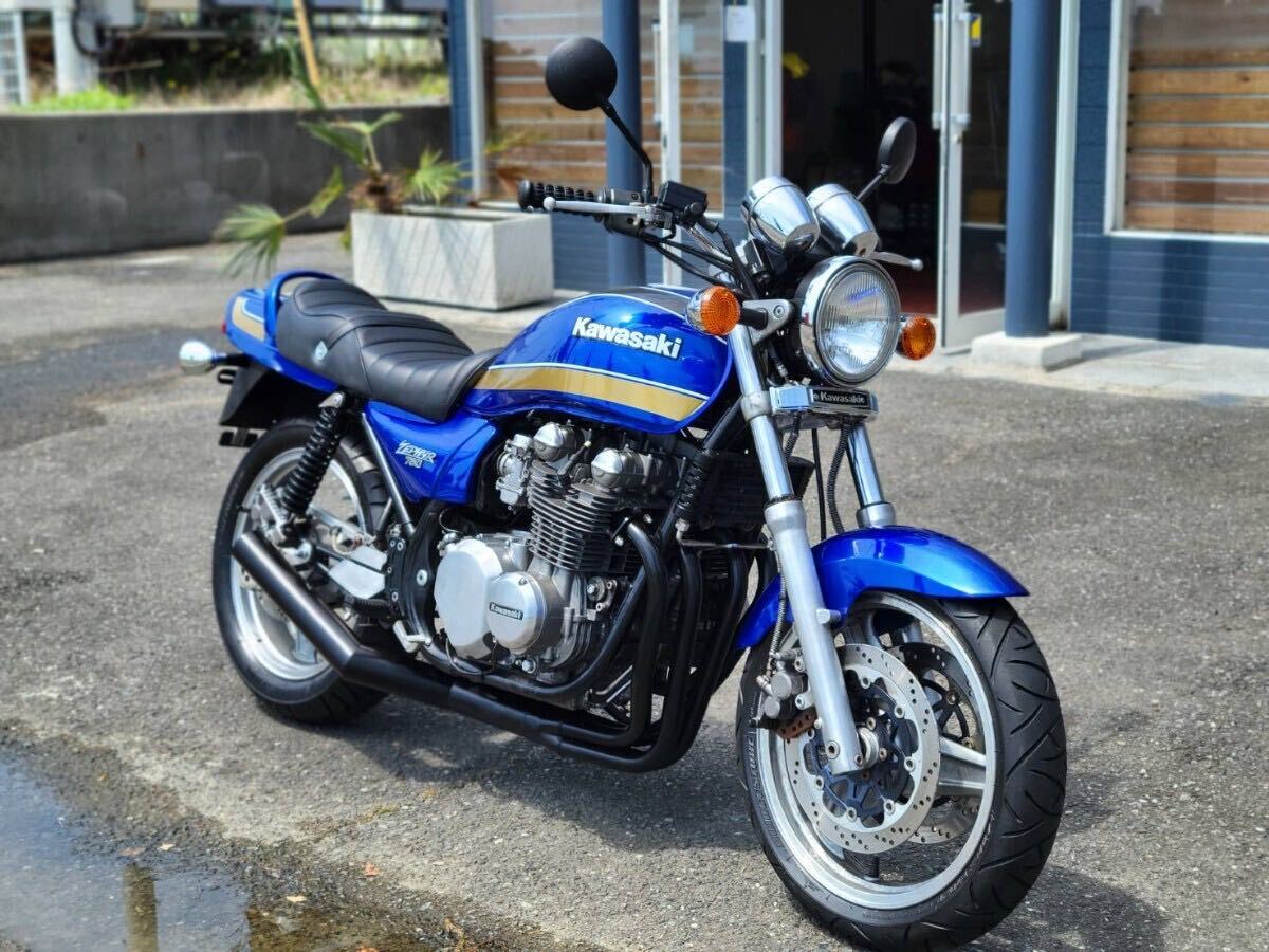 Yahoo!オークション - ゼファー750 青玉 キレイ 予備検査 車検 Yahoo!オークション - ゼファー750 青玉 キレイ 予備検査 車検