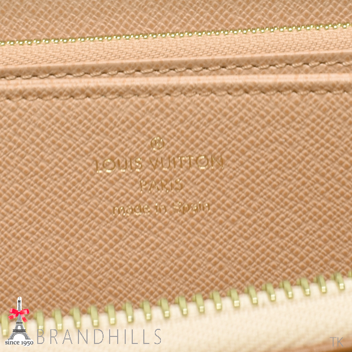  Louis Vuitton Zippy wallet four ru four You cream * beige long wallet M81476 LOUIS VUITTON ultimate beautiful goods 