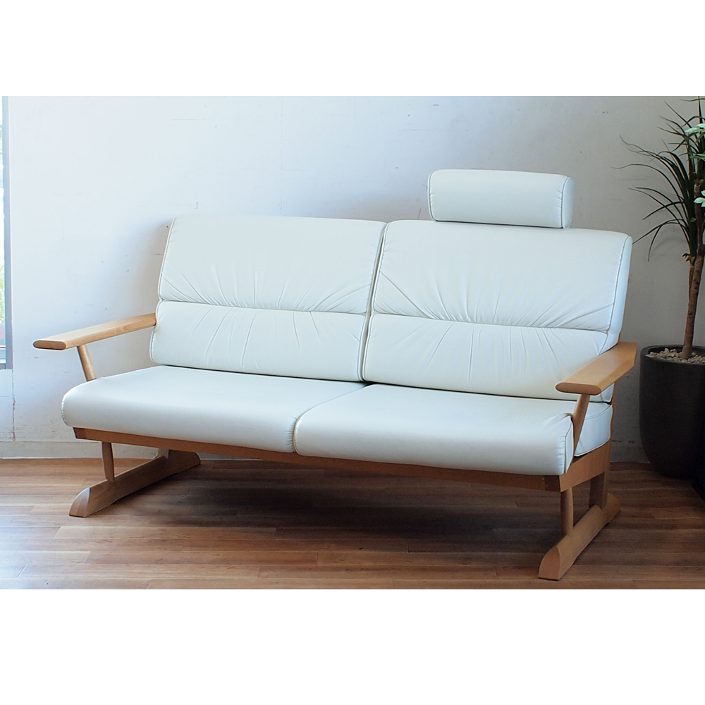 飛騨産業 キツツキ KAYA2 ソファ 2人掛け ヘッドレスト付き HIDA 飛騨産業 キツツキ KAYA2 ソファ 2人掛け ヘッドレスト付き HIDA