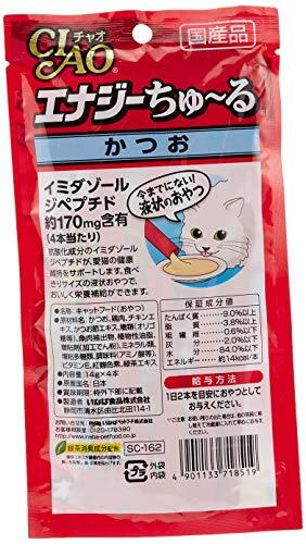 チャオ (CIAO) 貓用おやつ エナジーちゅ~る かつお 14グラム (x 6) (まとめ買い)