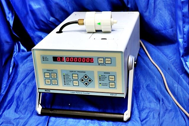RION パーティクルカウンター KM-27　エアろ過フィルタ付　微粒子測定器　52285Y