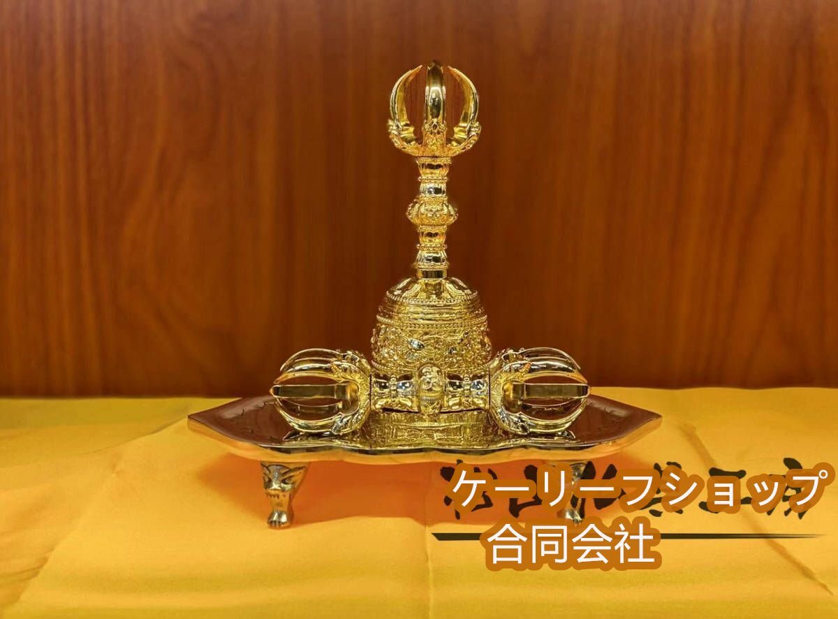 空海御請来型金剛盤☆300×197×67㎜☆真鍮製☆煮色古色仕上げ 空海御請来型金剛盤☆300×197×67㎜☆真鍮製☆煮色古色仕上げ
