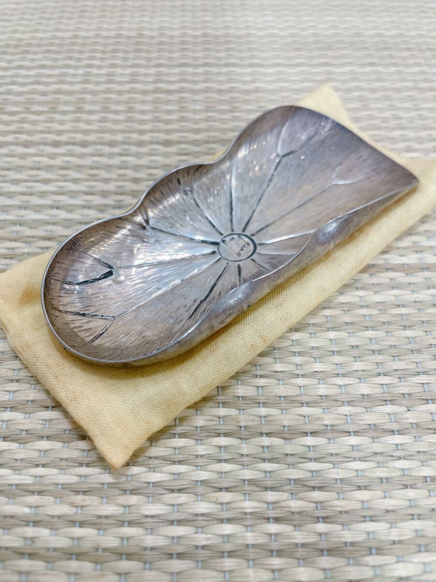 煎茶道具 北村静香 造 花押 南鐐 蓮形 茶合 時代物 極上品 初 煎茶道具 北村静香 造 花押 南鐐 蓮形 茶合 時代物 極上品 初