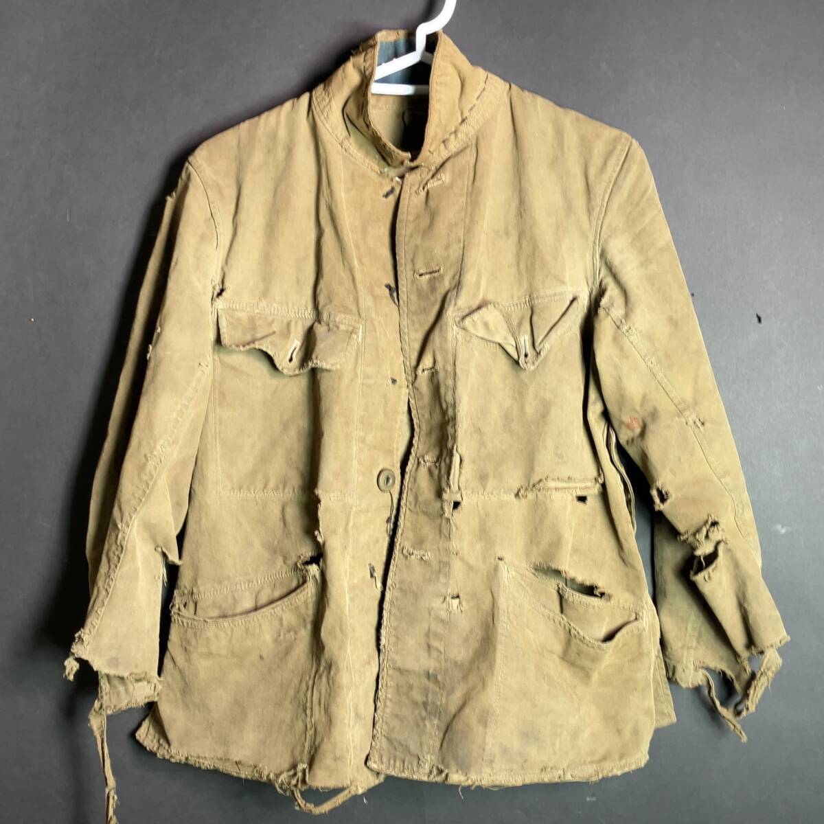 a78427■当時物　軍服　九八式　六號　昭和十七年製　廣支検定　旧日本軍　大日本帝国　蔵出し　うぶだし　時代物　ミリタリー