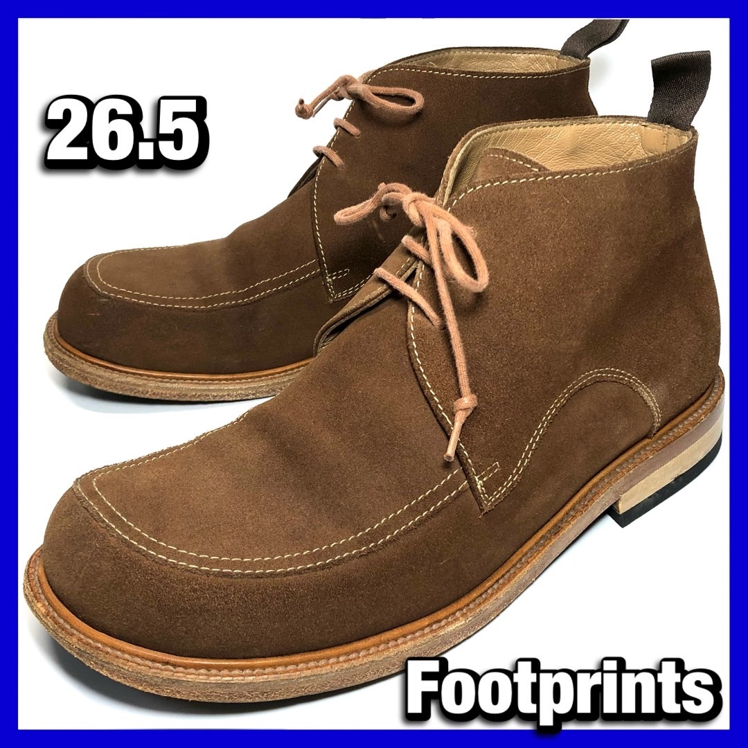 Footprints / BIRKENSTOCK 26.5cm メンズ 茶 ブラウン スエード ブーツ ビルケンシュトック 本革 革靴 レザーシューズ 中古 *管理AE91R162