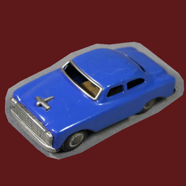  Showa Retro ( жестяная пластина синий автомобиль )JAPAN A1723