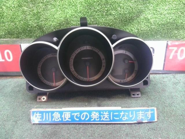 マツダ アクセラ マツダスピード BK3P スピードメーター 速度計 動作OK 49B37FA 200km/h フルスケール 傷?汚れ有り 現(xiàn)狀販売 中古