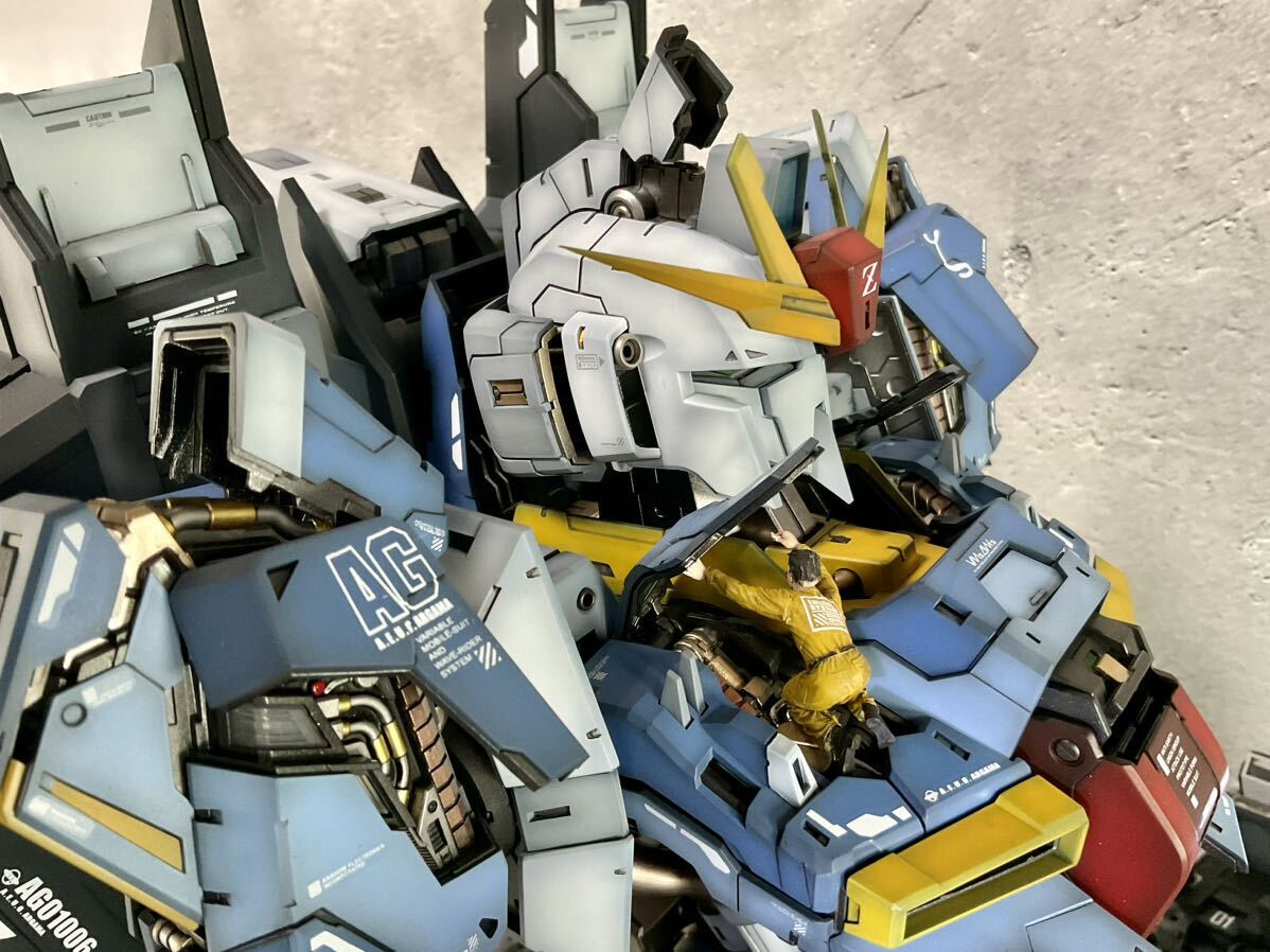 ガンダムプラモデル 組み立て品 1/35 ゼータガンダム 完成品 LED発光 リモコン付き ジャンボ