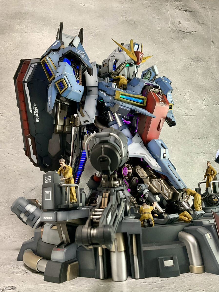 ガレージキット 1/35 N-ガンダム プラモデル バストアップキット 1/35 ゼータガンダム 完成品 LED発光 リモコン付き ジャンボ