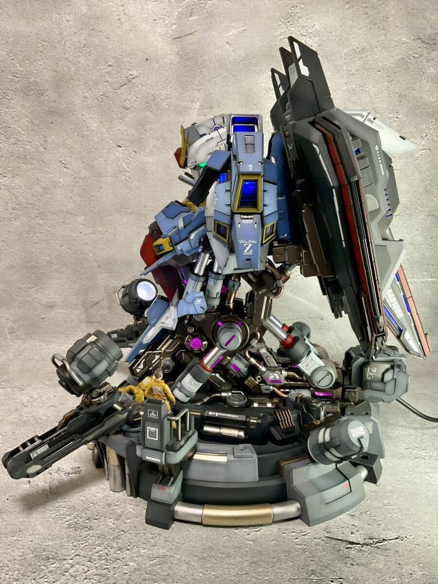 ガンプラ完成品 1/35 ゼータガンダム 完成品 LED発光 リモコン付き ジャンボ
