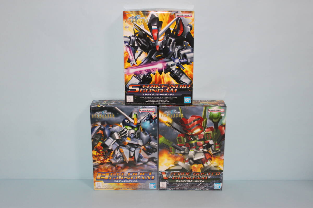 【ＳＤ BB戦士】 ストライクノワール＆ヴェルデバスター＆ブルデュエルガンダム 3点セット 『機動戦士ガンダムSEED C.E.73 -STARGAZER-』