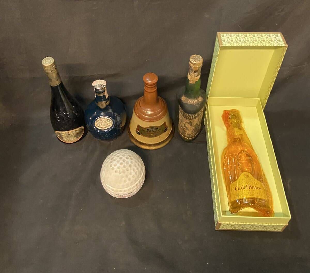 古酒 6セット　NIKKA WHISKY BELLS ROYAL SALUTE NAPOLEON BORLIDO CA，DELBOSCOお酒
