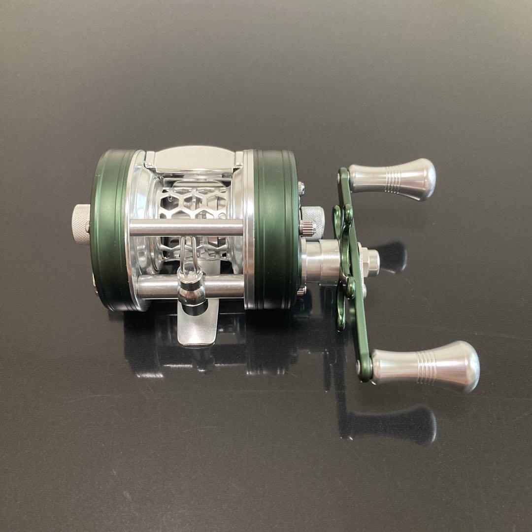 新品】渓流ベイトリール 丸型リール トラウト用 シルバー 新品】渓流ベイトリール 丸型リール トラウト用 シルバー