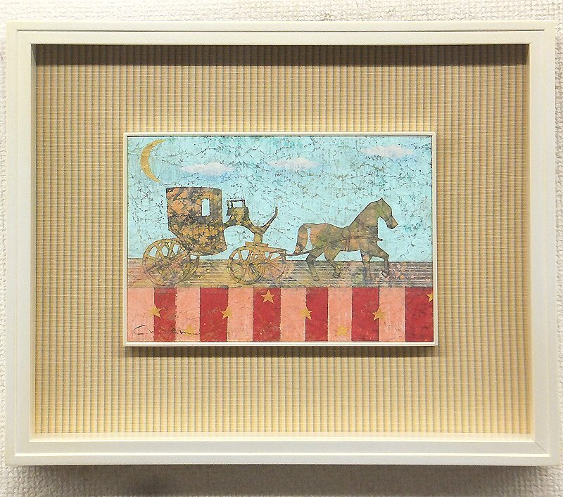 【GLC】中本智絵 「月あかり」 日本画SM号共シール 師：田渕俊夫・宮廻正明 院展特待 パリ在住
